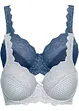Reggiseno con ferretto e pizzo delicato (pacco da 2), bonprix