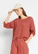 Maglione traforato oversize, bonprix