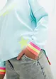 Felpa oversize con bordi colorati in puro cotone, bonprix