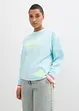 Felpa oversize con bordi colorati in puro cotone, bonprix