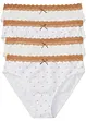 Slip alto con cotone biologico (pacco da 4), bonprix