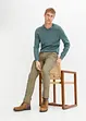 Maglione in filato fine con scollo a V, bonprix