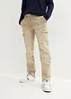 Jeans cargo elasticizzati regular fit, straight, bonprix