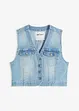 Gilet in jeans elasticizzato, bonprix