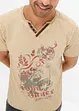 T-shirt in cotone biologico con stampa, bonprix