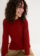 Maglione oversize a collo alto con spacchi laterali, bonprix