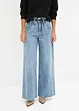 Jeans wide leg, a vita alta, bonprix