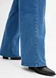 Jeans wide leg, a vita media, bonprix