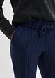 Pantaloni gessati con elastico in vita, bonprix