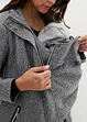 Cappotto corto prémaman in simil lana con inserto babywearing, bonprix