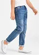 Jeans elasticizzati con rinforzo al ginocchio regular fit, a vita media, bonprix