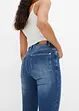 Jeans cropped slim fit, a vita media, bonprix