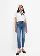 Jeans cropped slim fit, a vita media, bonprix