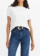 Mom jeans cropped, a vita alta, bonprix