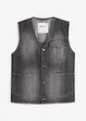 Gilet in jeans di cotone biologico, regular fit, bonprix