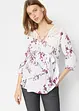 Blusa prémaman con pizzo e maniche a 3/4, bonprix