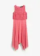 Abito in chiffon con pizzo, bonprix