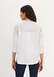 Blusa con inserto in felpa e maniche a 3/4, bonprix