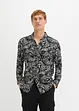 Camicia a maniche lunghe in fantasia paisley, slim fit, bonprix