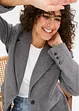 Blazer in simil lana con spalline imbottite, bonprix