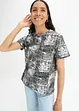 Maglia con stampa lucida, bonprix