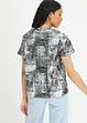 Maglia con stampa lucida, bonprix