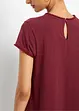 Maglia in cotone con pizzo, bonprix
