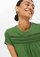 Maglia in cotone con pizzo, bonprix