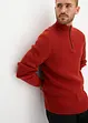 Maglione con zip e cotone, bonprix