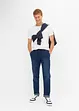 Jeans con elastico in vita e taglio comfort regular fit, straight, bonprix