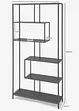 Scaffale largo in metallo, bonprix