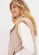 Gilet trapuntato double-face con pelliccia sintetica, bonprix