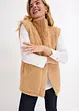 Gilet trapuntato double-face con pelliccia sintetica, bonprix