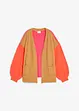 Cardigan oversize con color blocking, bonprix