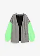 Cardigan oversize con color blocking, bonprix