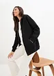 Felpa oversize con zip e cappuccio, bonprix