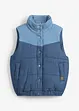 Gilet in jeans trapuntato, bonprix