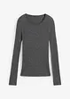 Maglione a costine in lana merino, bonprix