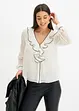 Camicetta di chiffon con volant, bonprix
