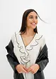 Camicetta di chiffon con volant, bonprix