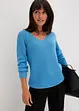 Maglione a coste in puro cotone, bonprix