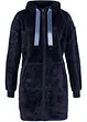 Giacca lunga da casa in pile ultra morbido con cappuccio, bonprix