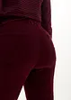 Pantaloni a zampa in velluto elasticizzato con cinta comoda a vita alta, bonprix