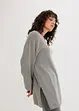 Maglione lungo in filato fine con spacchi laterali in misto viscosa, bonprix