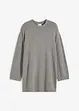 Maglione lungo in filato fine con spacchi laterali in misto viscosa, bonprix