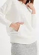 Maglione con cappuccio e tasca a marsupio in misto viscosa, bonprix