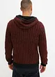 Maglione con cappuccio, slim fit, bonprix