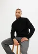 Maglione con collo con zip e taglio comfort, bonprix