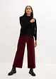 Pantaloni in velluto a coste con cinta comoda, vita alta, bonprix