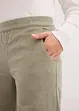 Pantaloni in velluto a coste con cinta comoda, vita alta, bonprix